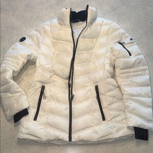Nautica Women's Cream Puffer Jacket